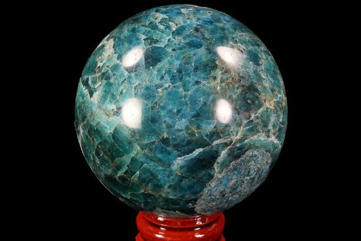 Bargain, Bright Blue Apatite Sphere - Madagascar #90194